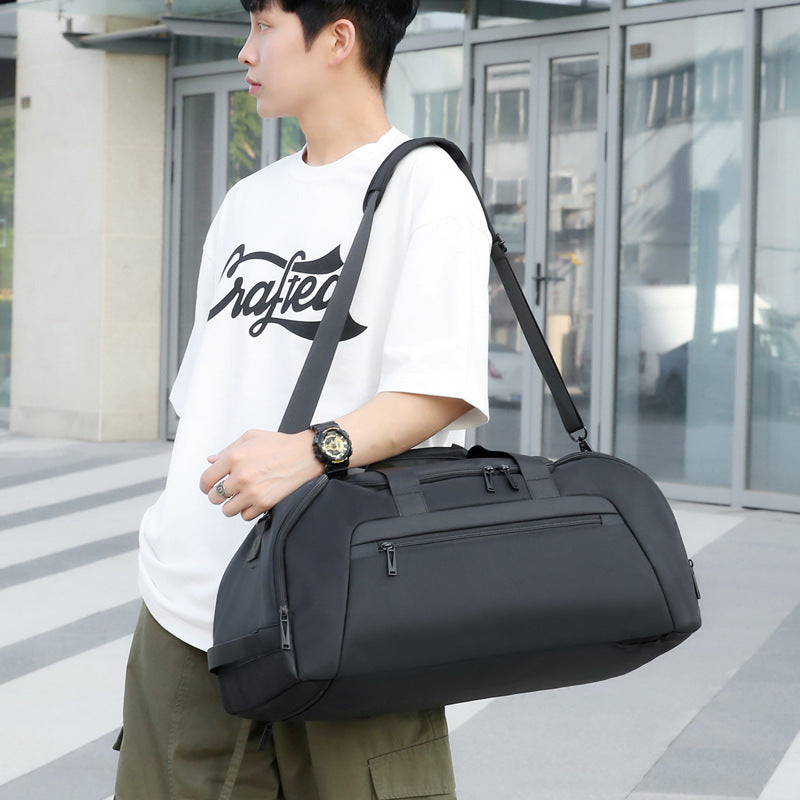 Premium Men's Travel Duffel Bag - Large Capacity Oxford Cloth Luggage for Outdoor Activities