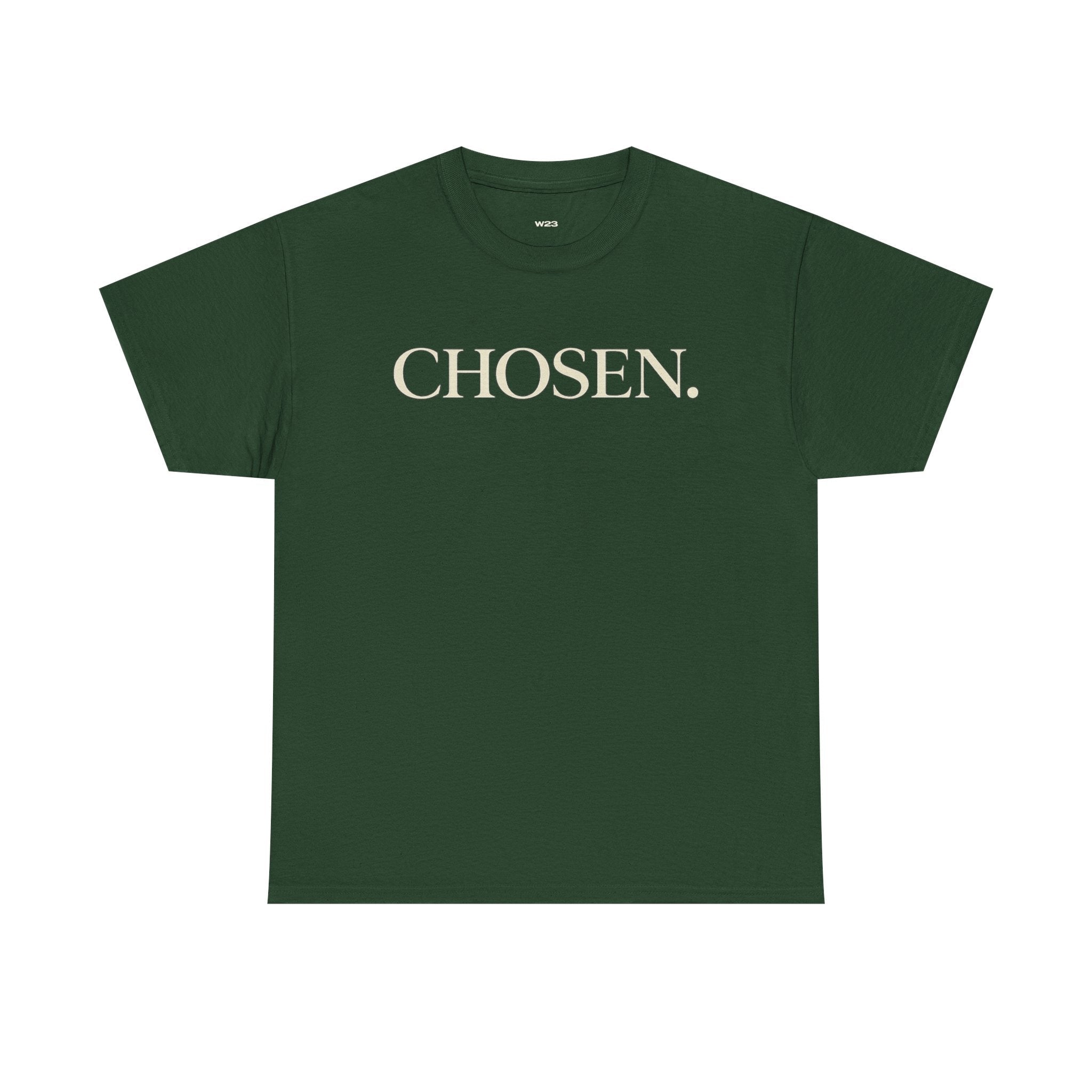 CHOSEN. Minimalist Faith Statement T-Shirt — Premium Christian Tee