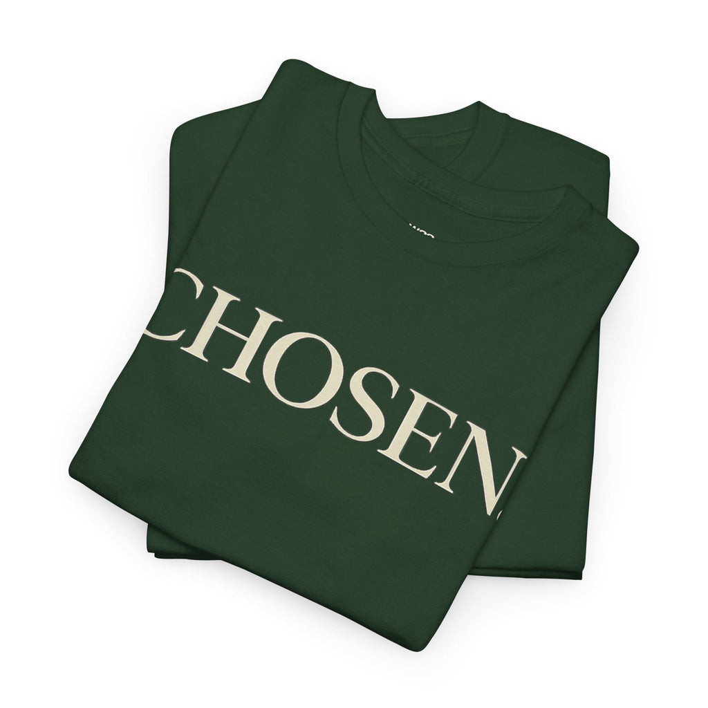 CHOSEN. Minimalist Faith Statement T-Shirt — Premium Christian Tee