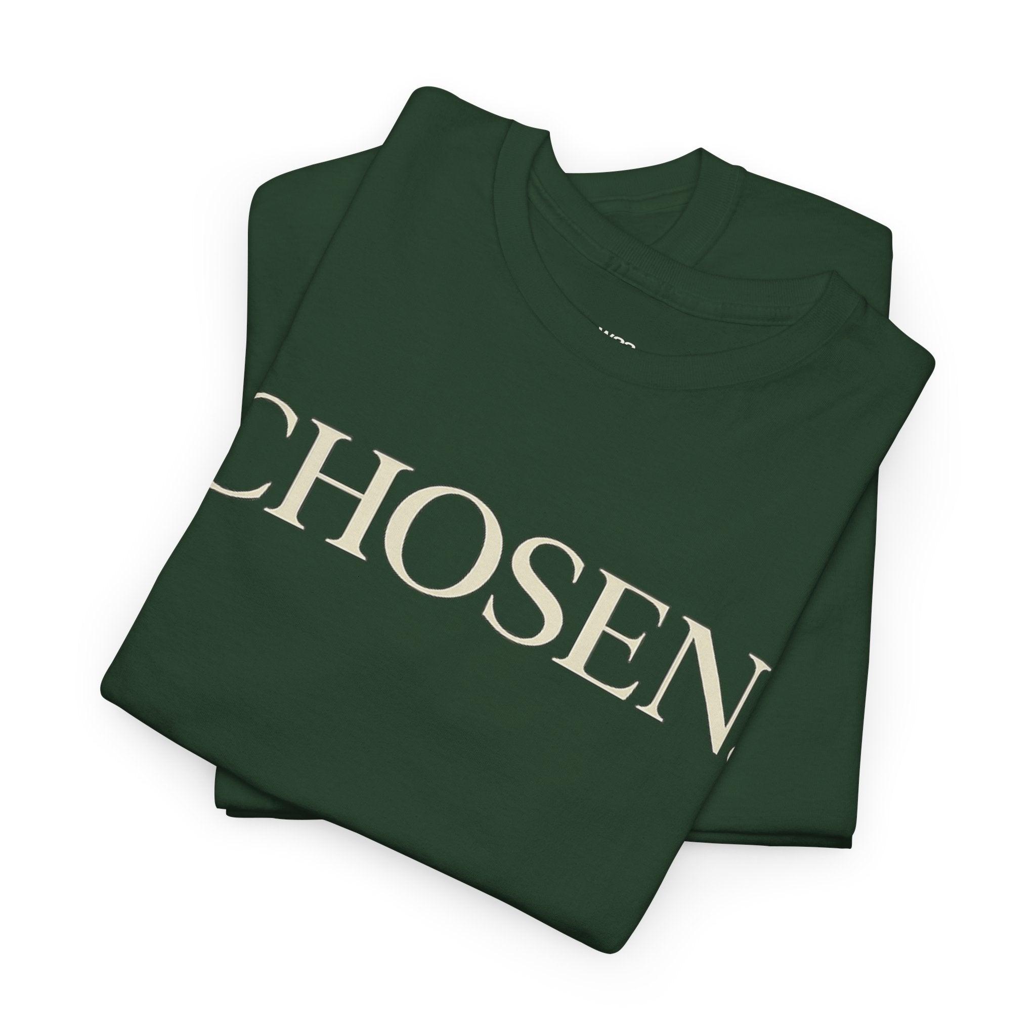 CHOSEN. Minimalist Faith Statement T-Shirt — Premium Christian Tee