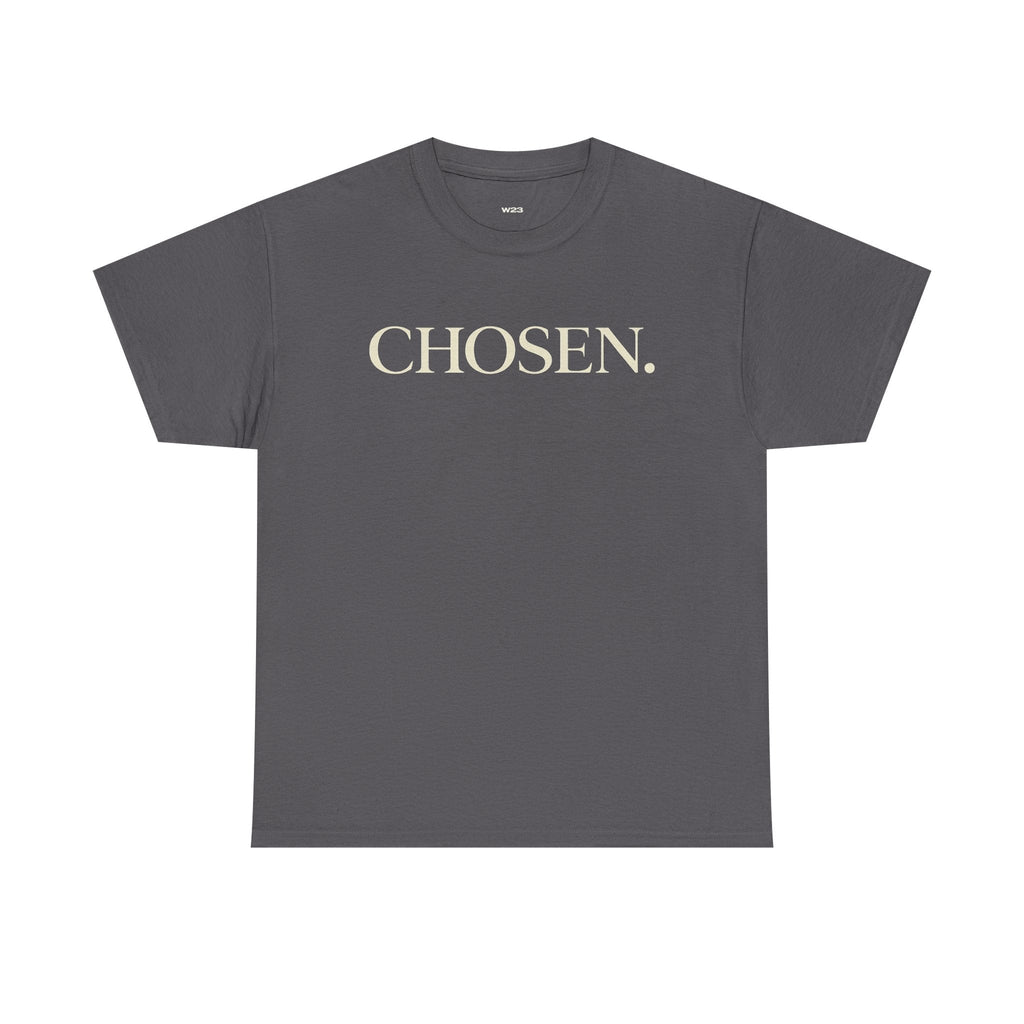 CHOSEN. Minimalist Faith Statement T-Shirt — Premium Christian Tee