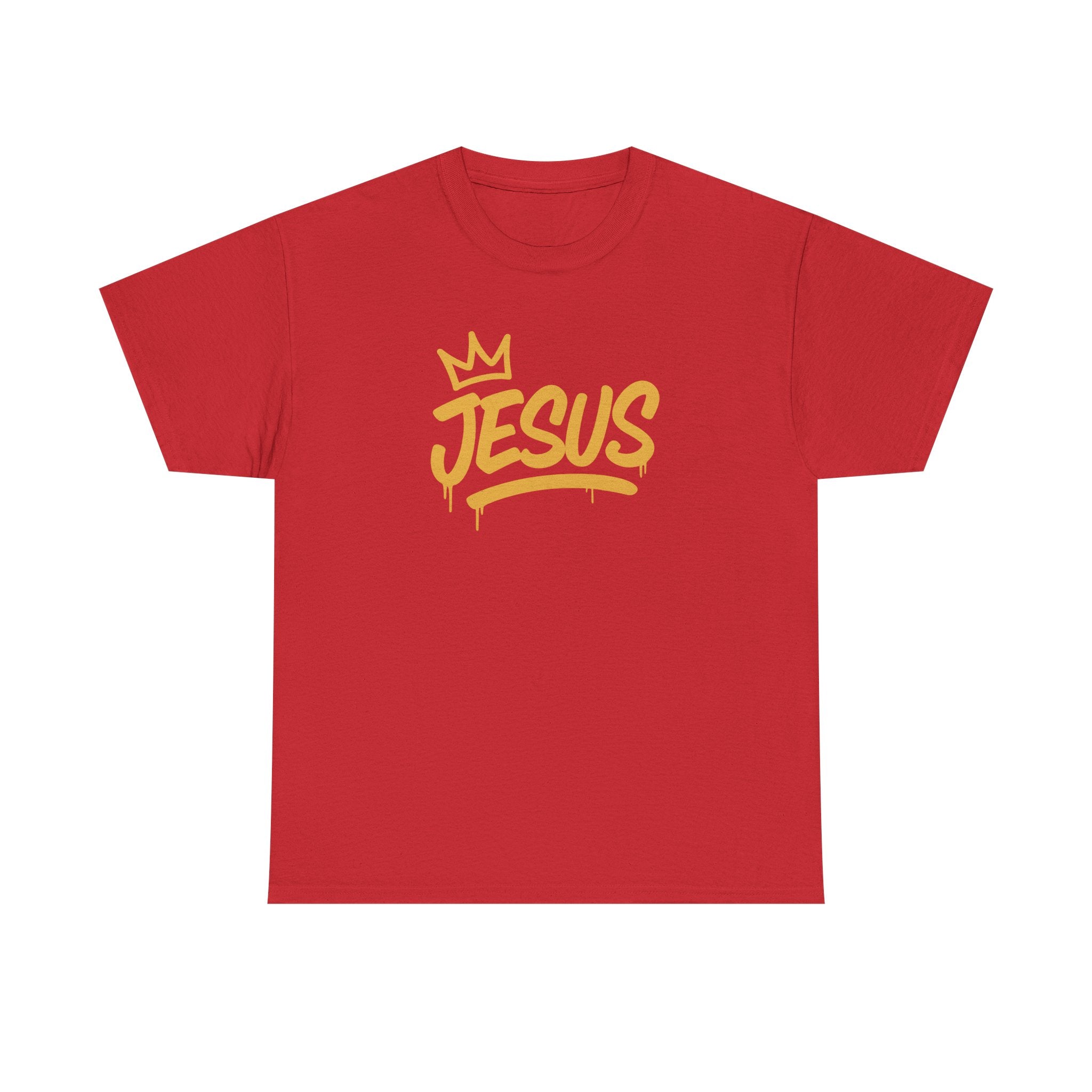 Jesus Crown Tee — Gold Script Inspirational T-Shirt