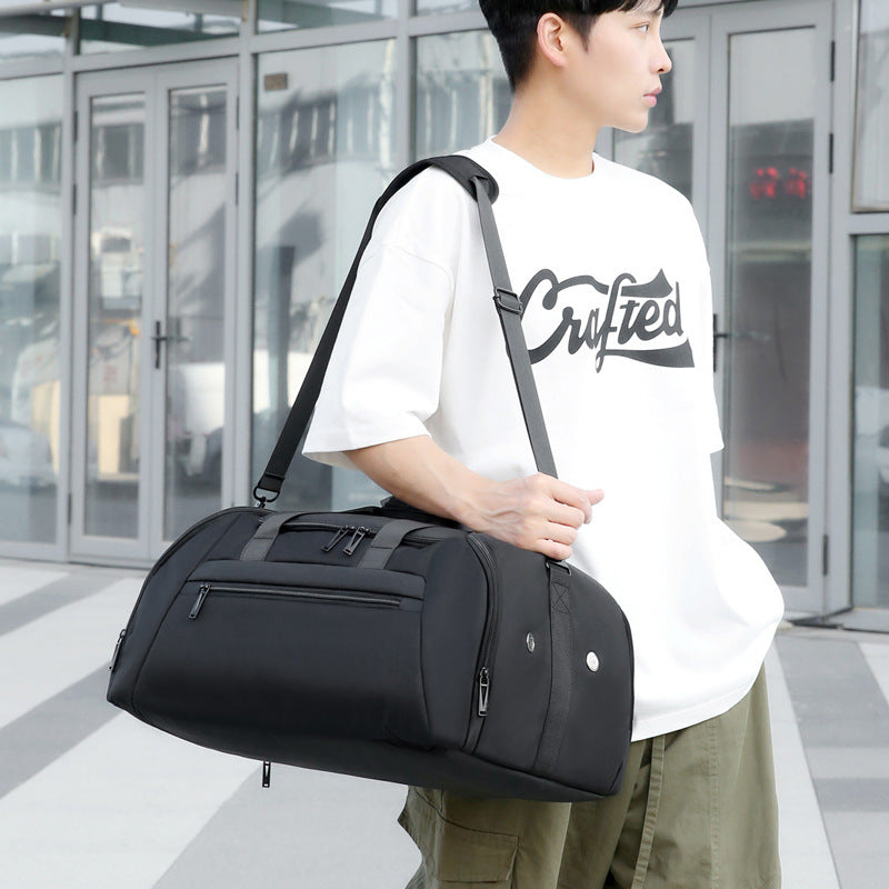 Premium Men's Travel Duffel Bag - Large Capacity Oxford Cloth Luggage for Outdoor Activities