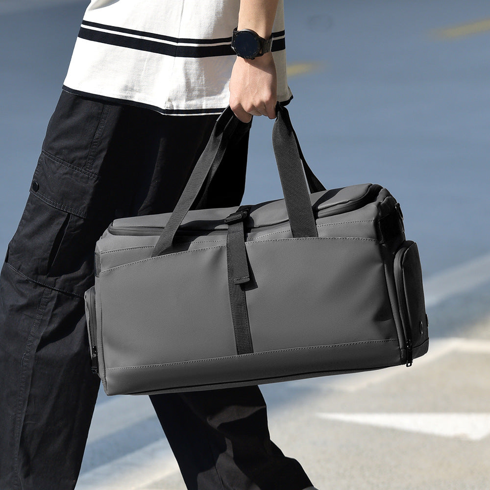 Men's Waterproof Gym & Travel Duffel Bag with Wet/Dry Separation - 20-35L Capacity