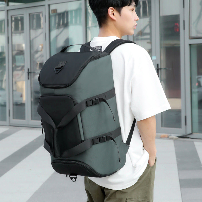 Premium Men's Travel Duffel Bag - Large Capacity Oxford Cloth Luggage for Outdoor Activities