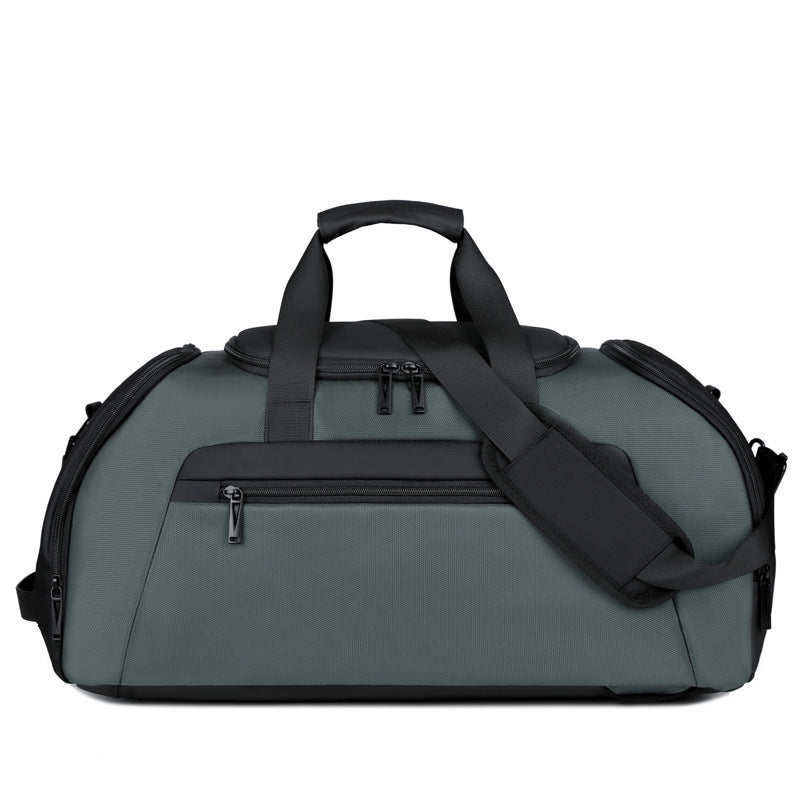 Premium Men's Travel Duffel Bag - Large Capacity Oxford Cloth Luggage for Outdoor Activities