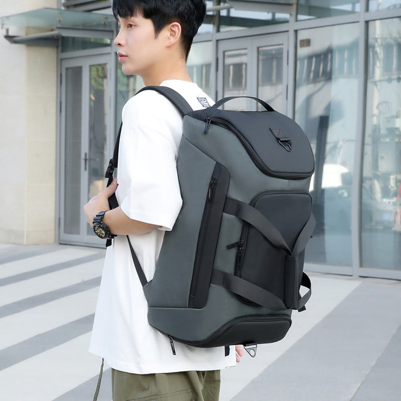 Premium Men's Travel Duffel Bag - Large Capacity Oxford Cloth Luggage for Outdoor Activities