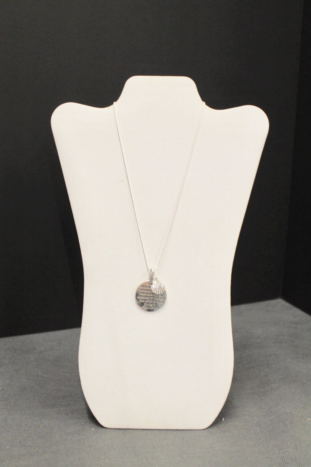 Psalms 93:4 The Lord Is Mighty On High Pendant on Silver Chain, Inspirational Jewelry, Bible Verse Jewelry, Gift For Her, Motivate